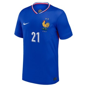 Camisola França L. Hernandez 21 1º Equipamento Euro 2024 Manga Curta